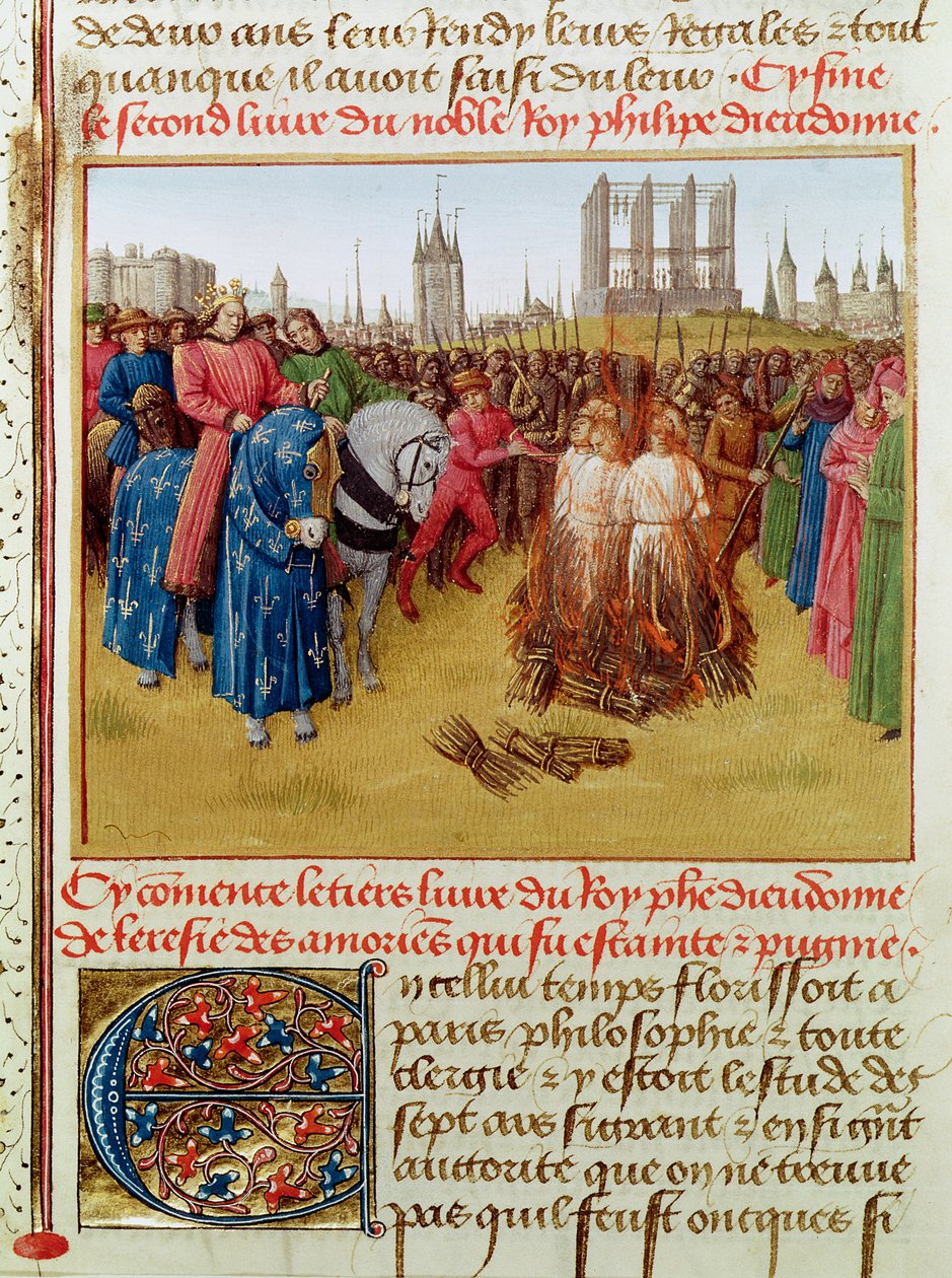 Fr 6465 f.236 Bønn fra kjettere i 1210 (se også 161701) av Jean Fouquet