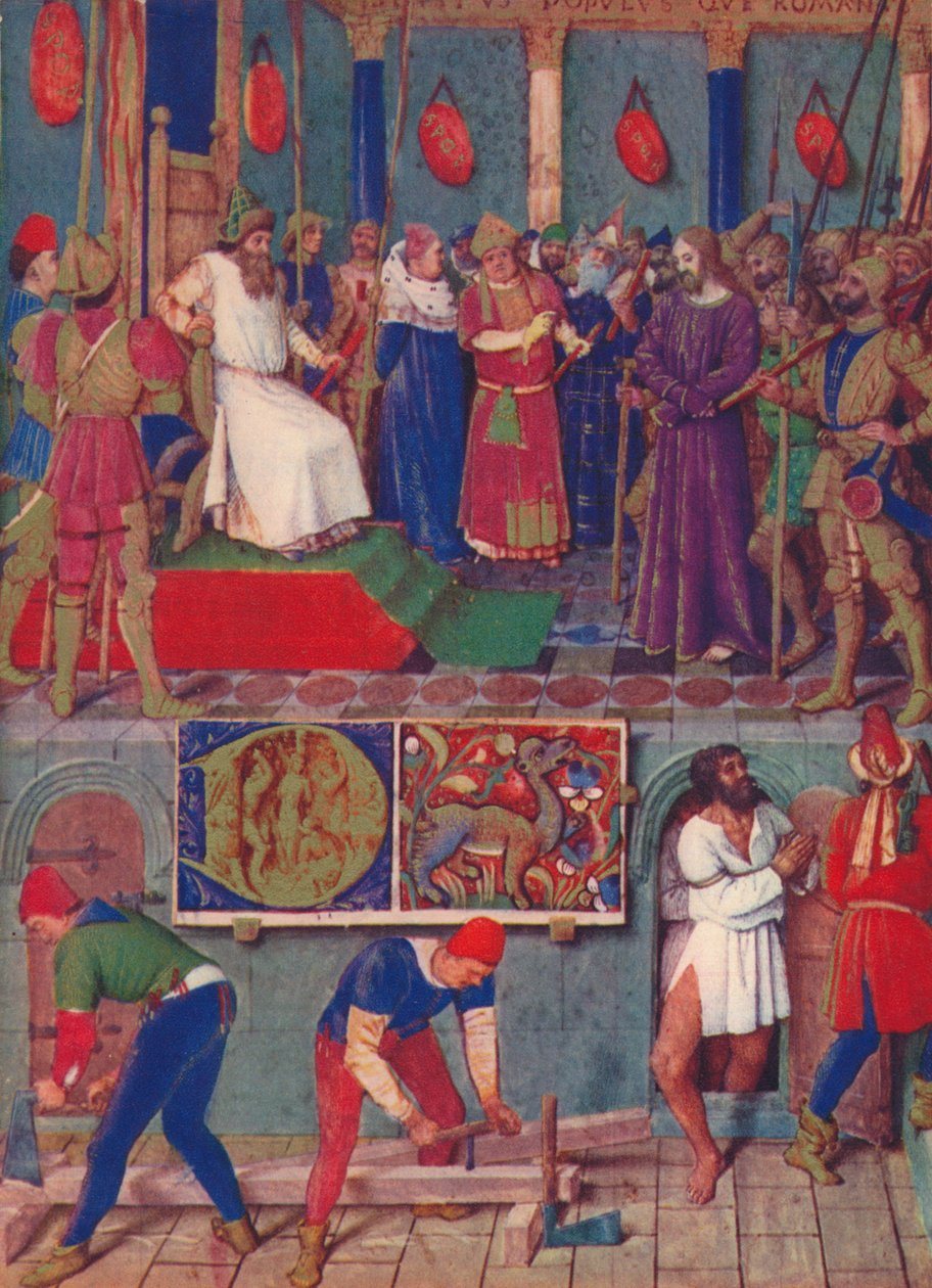 Jesus før Pontius Pilatus, c1455, 1939 av Jean Fouquet