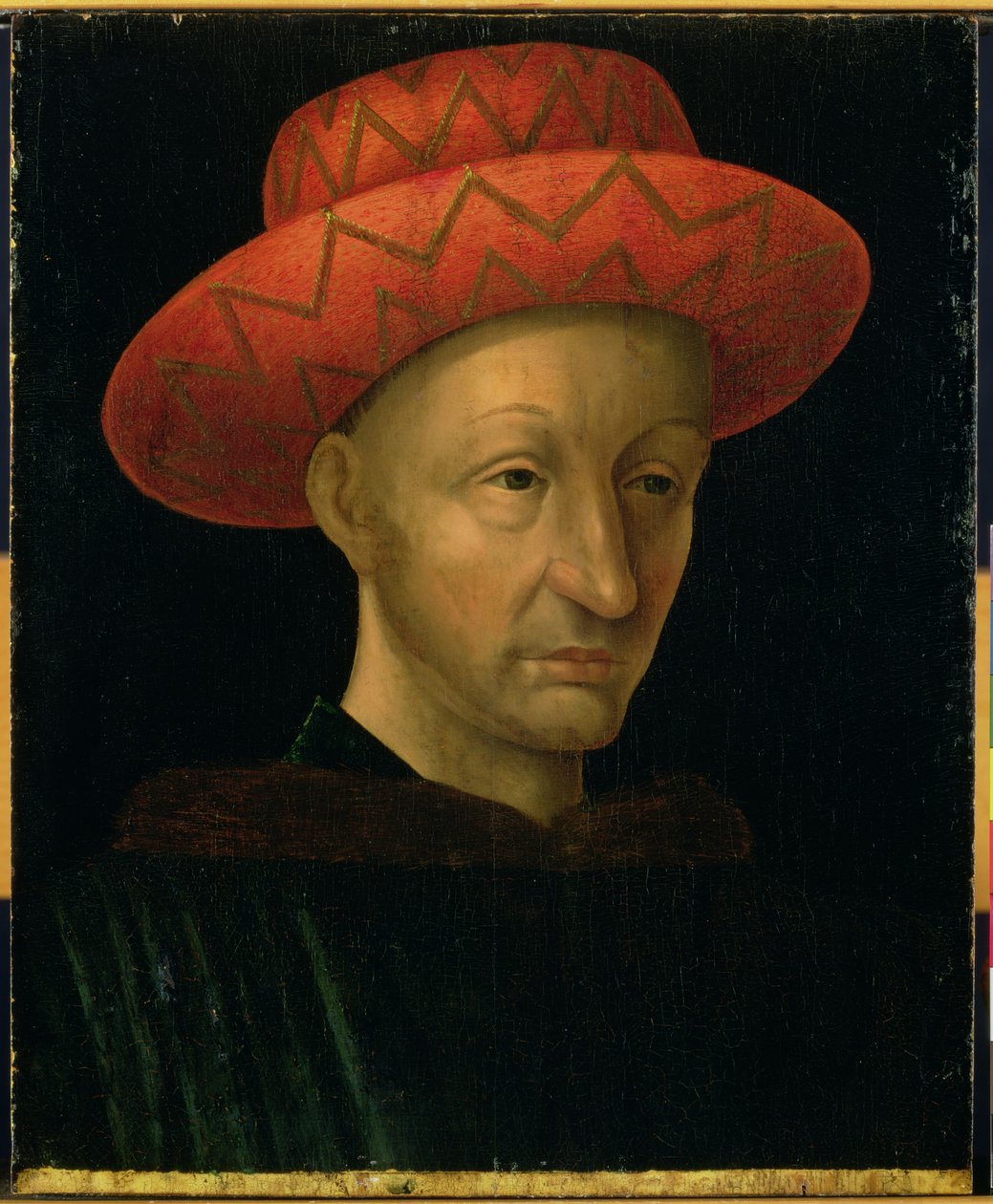 Portrett av Charles VII (1403-61) av Jean Fouquet
