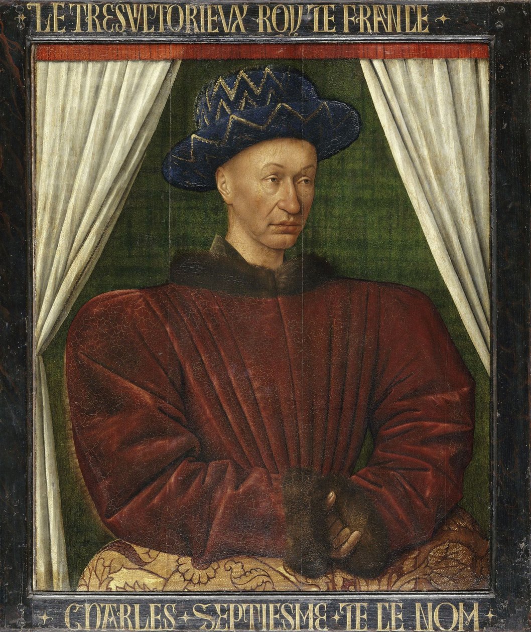 Portrett av kong Charles VII av Frankrike av Jean Fouquet