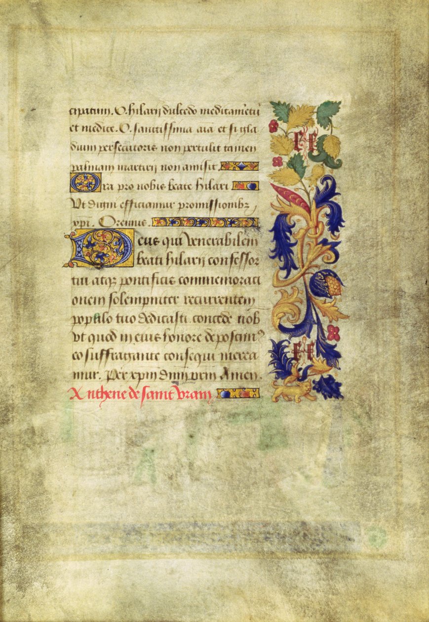 St. Veran eksoriserer de besatte i nordgangen til katedralen Notre-Dame de Paris, verso, fra 