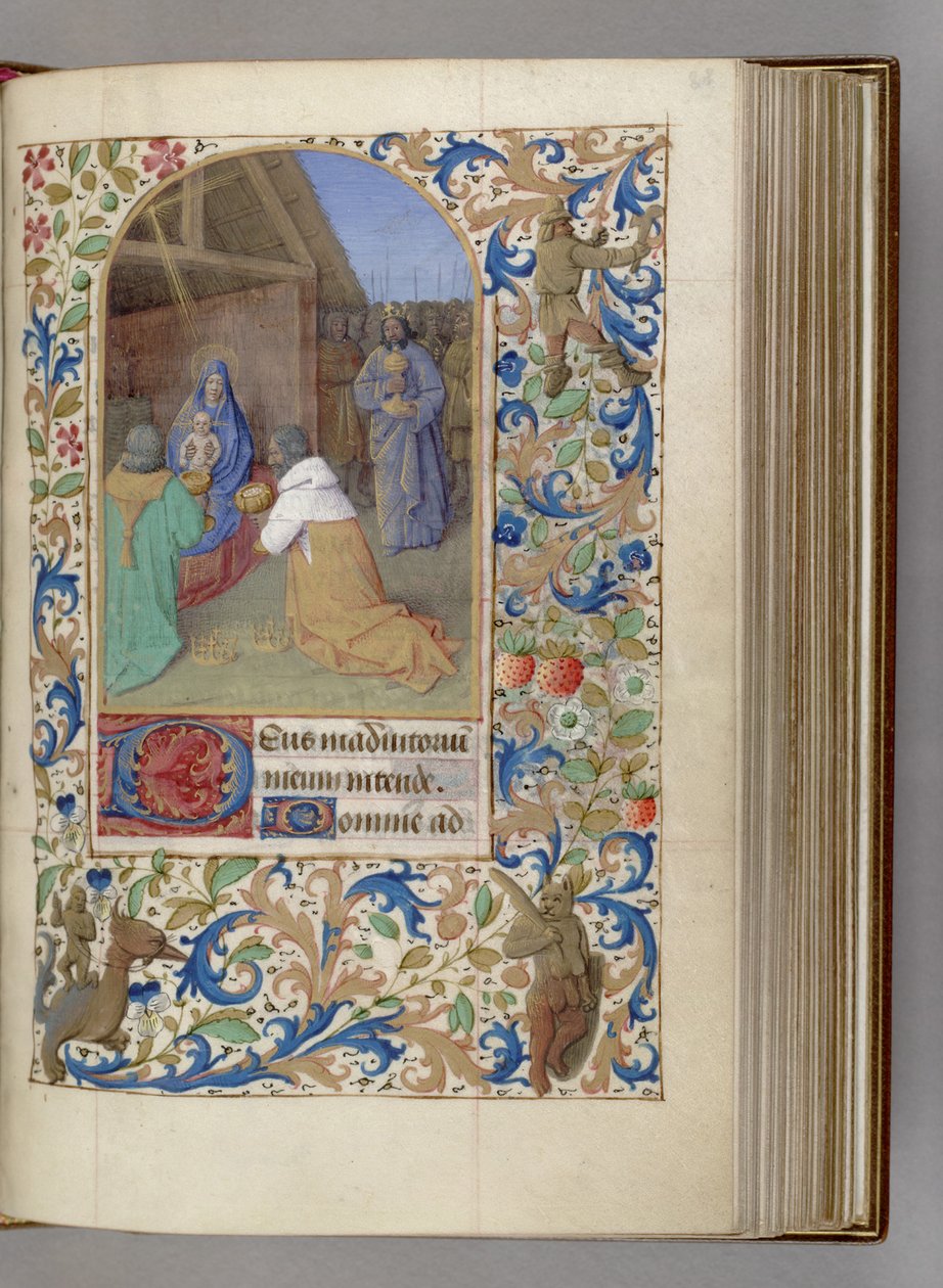 The Adoration of the Magi Time Book of Hours, 1450-1499 av Jean Fouquet