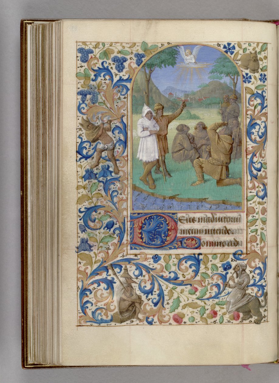 Bebudelsen til hyrdenes timebok, 1450-1499 av Jean Fouquet