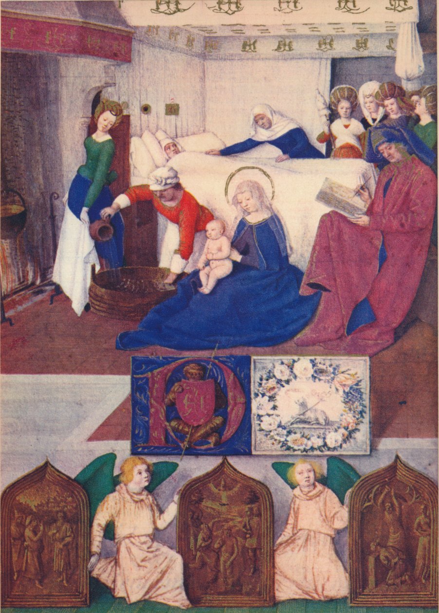 Fødselen til døperen Johannes, c1455, 1939 av Jean Fouquet