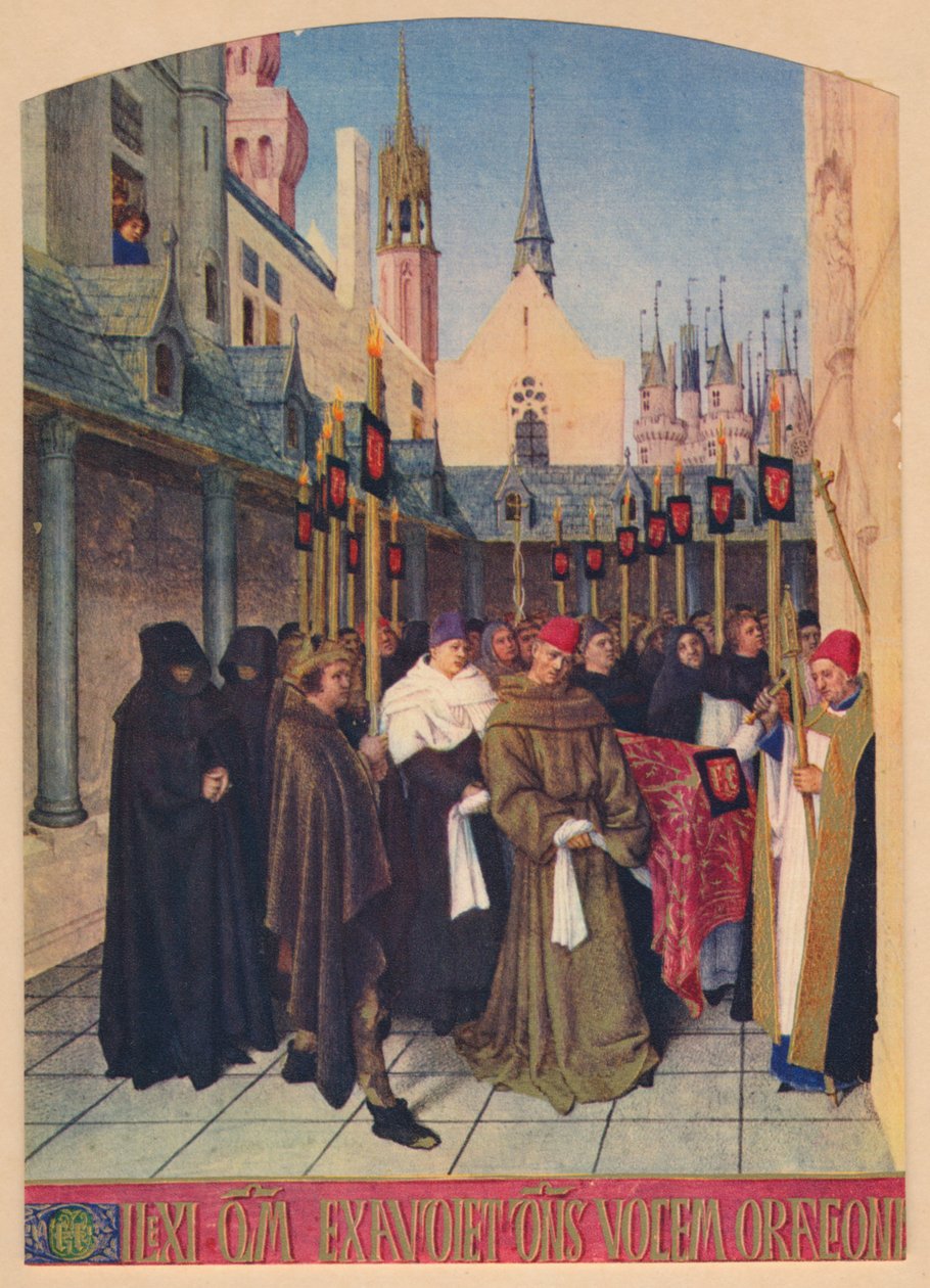 Begravelsen av Etienne Chevalier, c1455, 1939 av Jean Fouquet