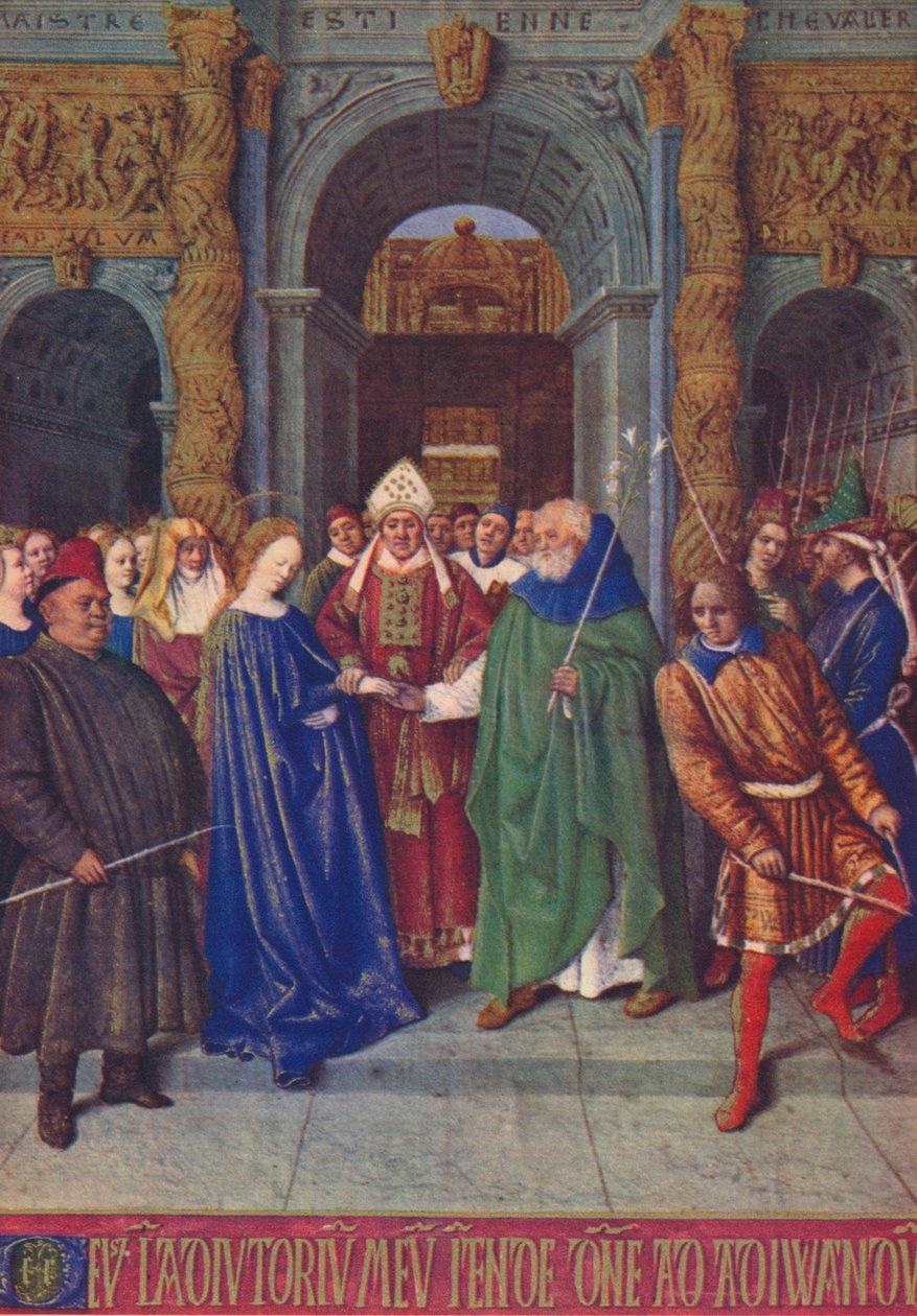 The Marriage of the Virgin, c1455, 1939 av Jean Fouquet