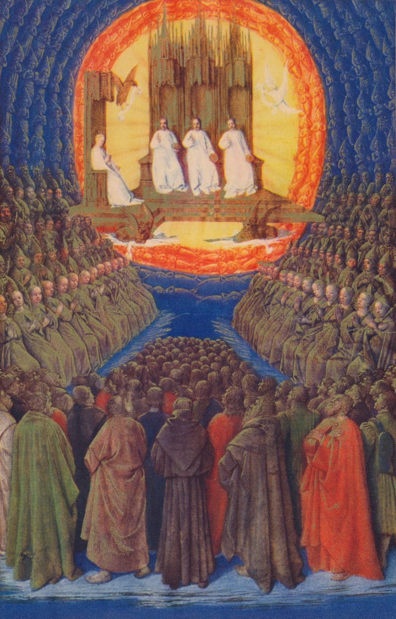 The Trinity In its Glory, c1455, 1939 av Jean Fouquet