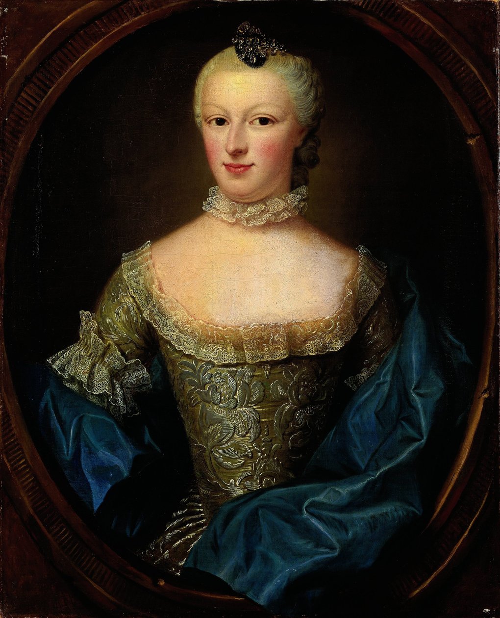 Portrett av Margaretha Cornelia van de Poll, kone til Cornelis Munter av Jean Fournier