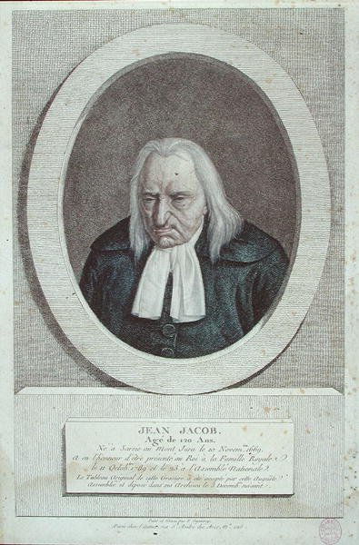 Jean Jacob, 120 år av Jean Francois (after) Garneray