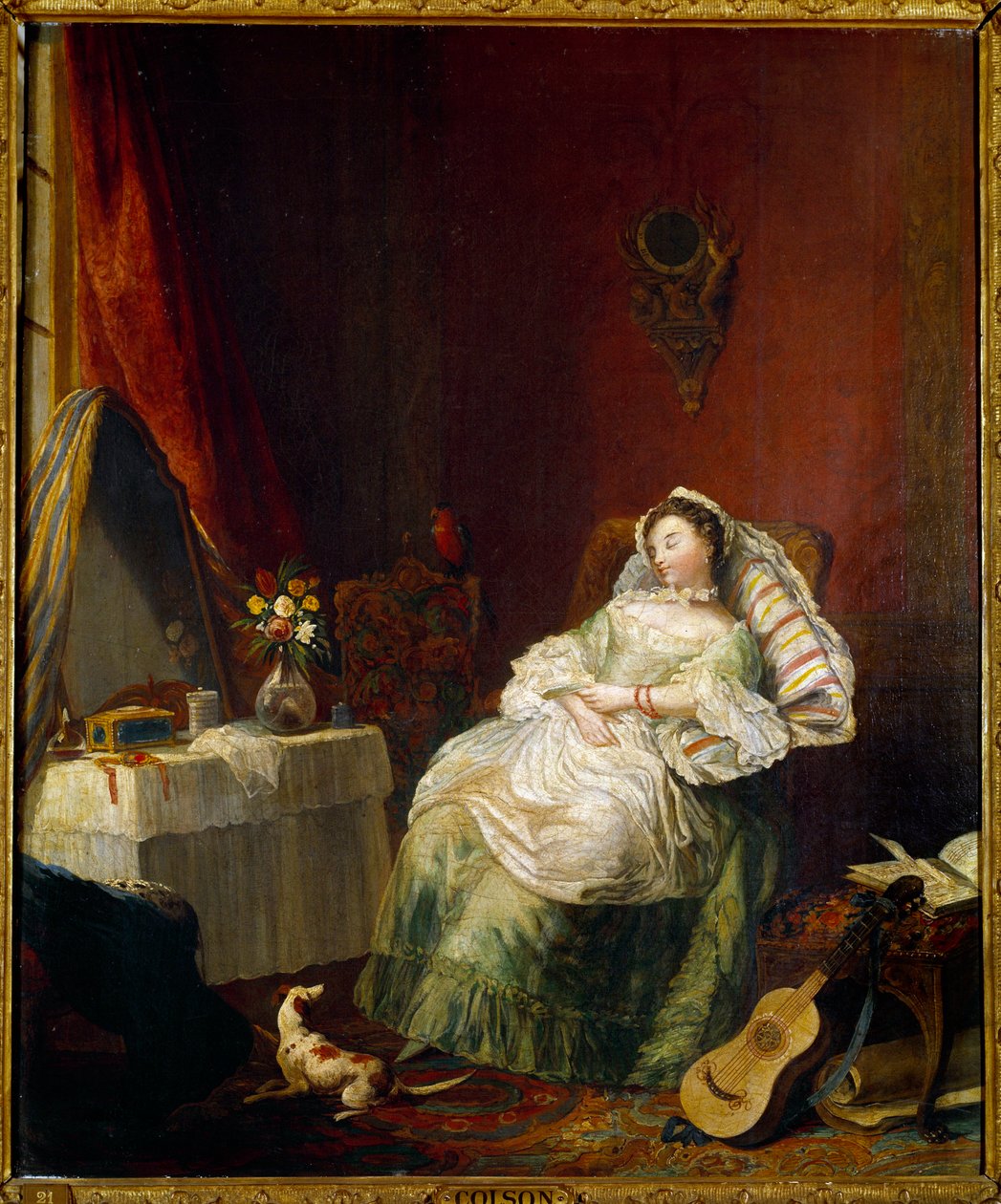 Det gode nye maleriet av Jean Francois Colson (1733-1803) 1700-tallet av Jean Francois Colson