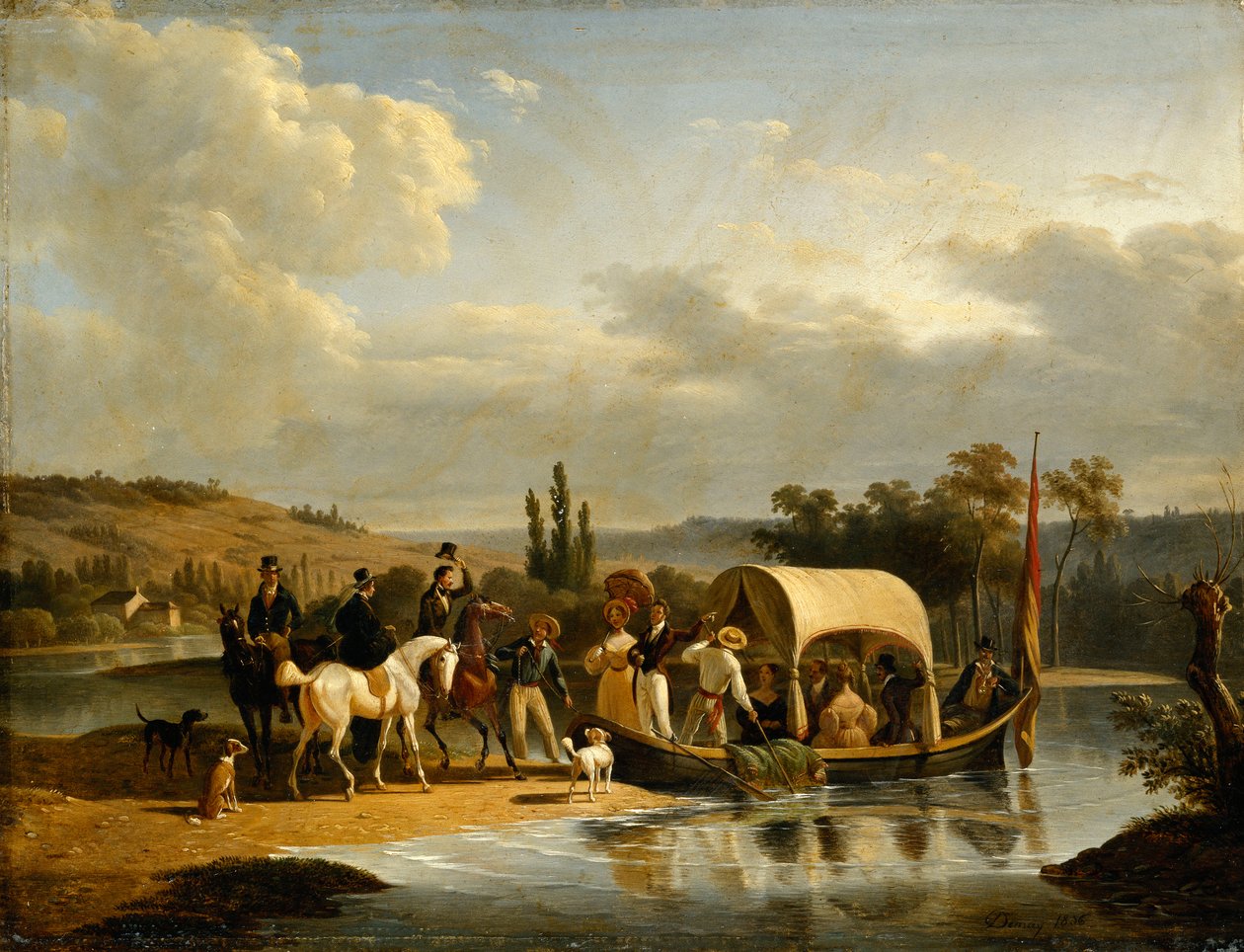 Avgangen, 1836 av Jean Francois Demay