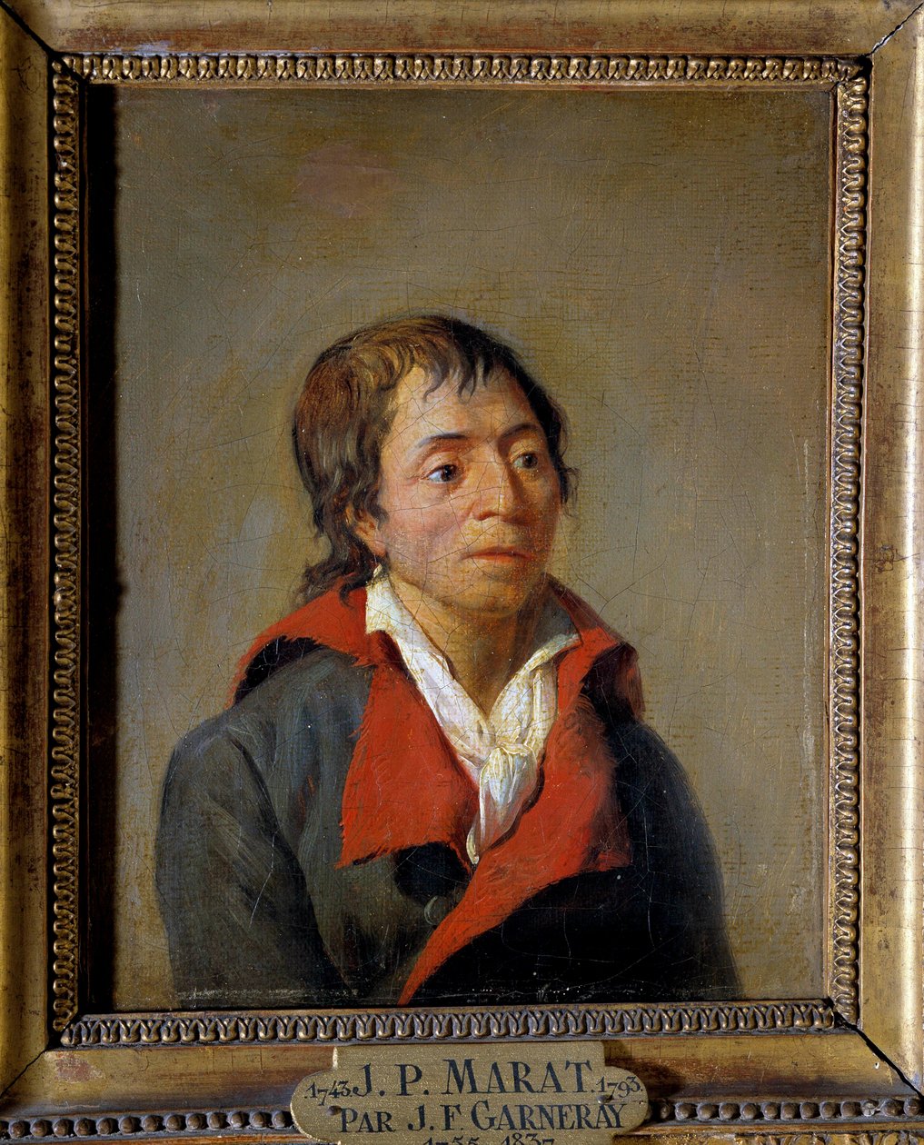 Portrett av Jean-Paul Marat (1743-1793), lege, grunnlegger av L