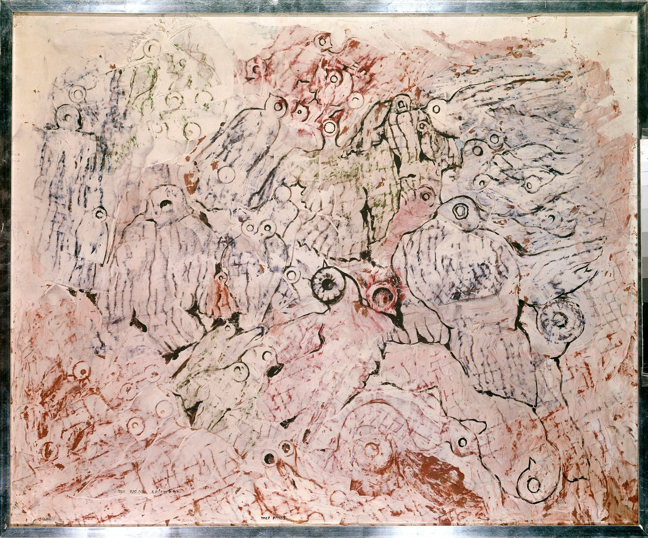 Til 100 000 duer-maleriet av Max Ernst (1891 - 1976) av Jean Francois Garneray