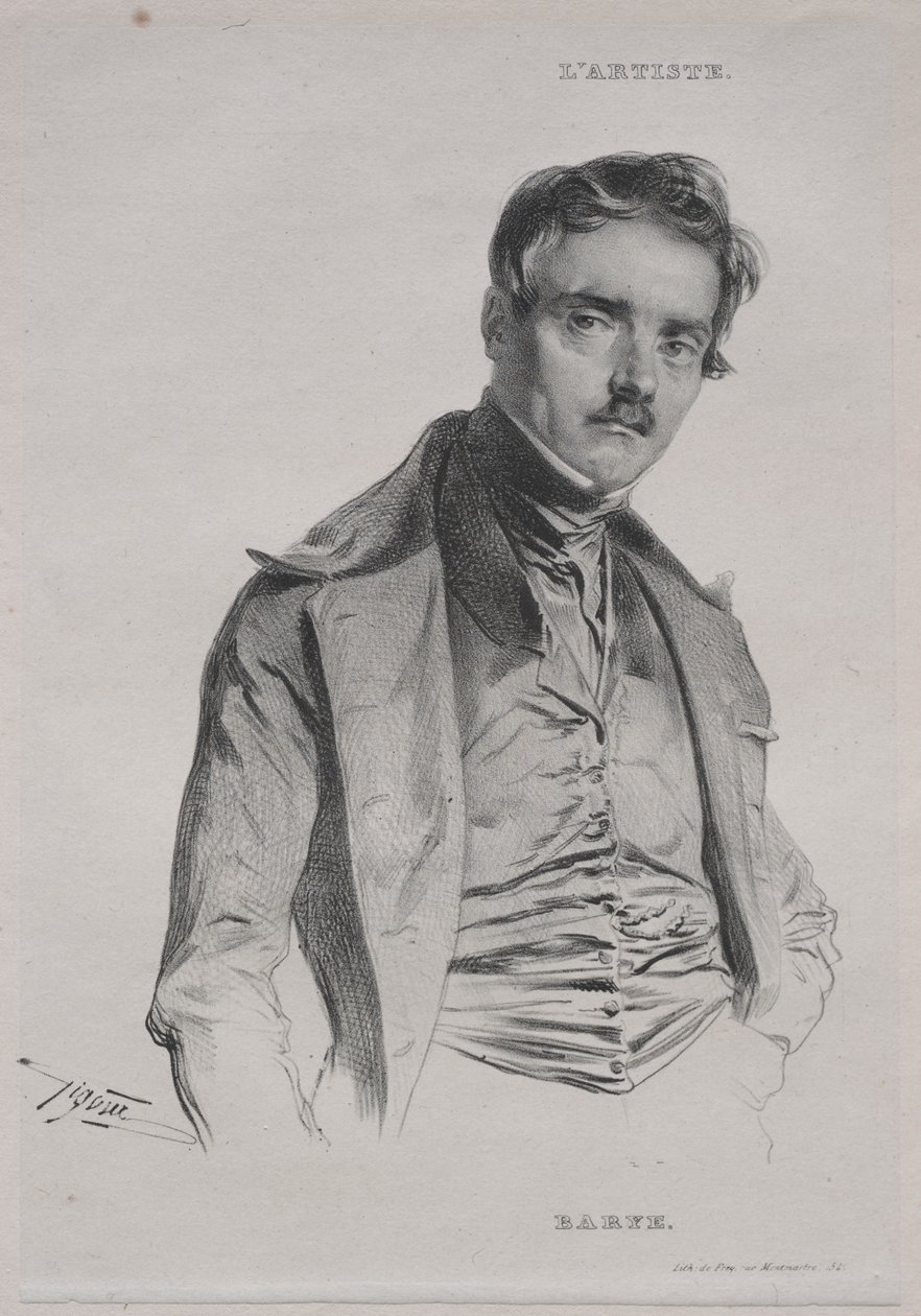 Antoine Louis Barye av Jean Francois Gigoux