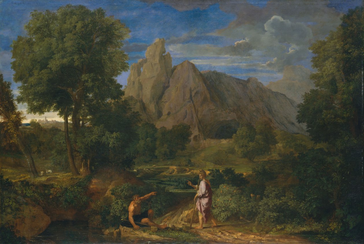 Mercury og Battus av Jean Francois I Millet