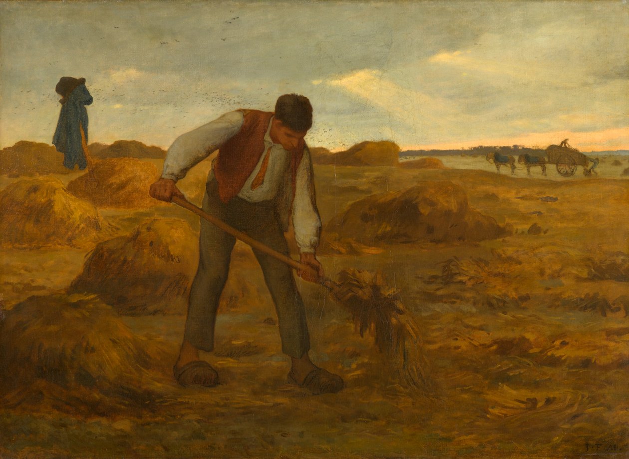 Bondespredning av gjødsel, 1854-1855 av Jean Francois I Millet