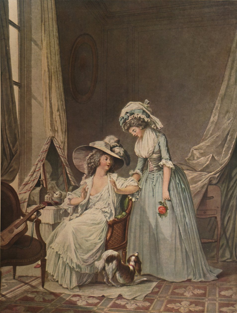 LAveu Difficile, vanskelig bekjennelse, 1787, 1913 av Jean Francois Janinet