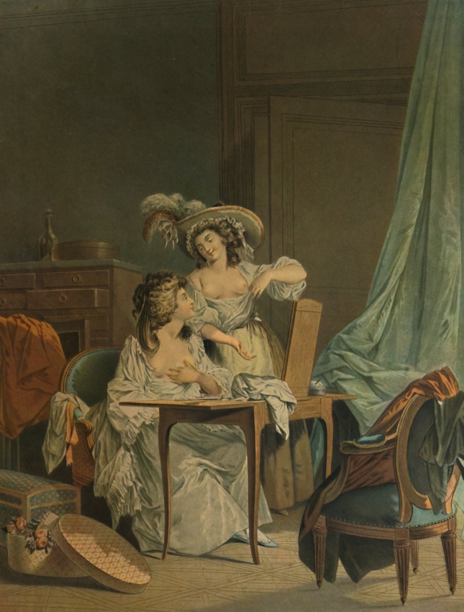 Sammenligningen, sammenligningen, 1786, 1913 av Jean Francois Janinet