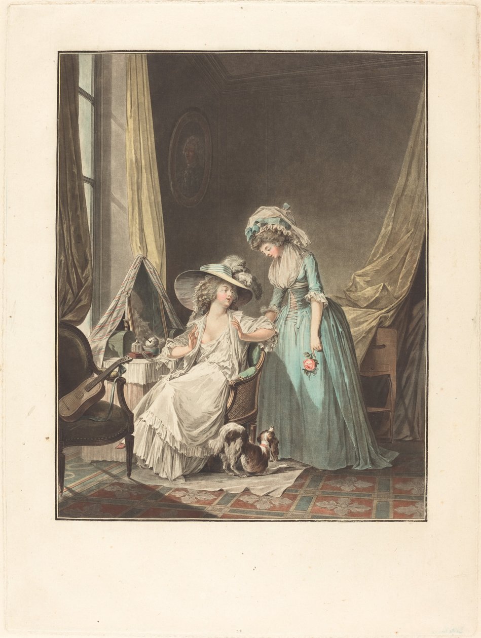 Den vanskelige bekjennelsen, 1787. av Jean Francois Janinet