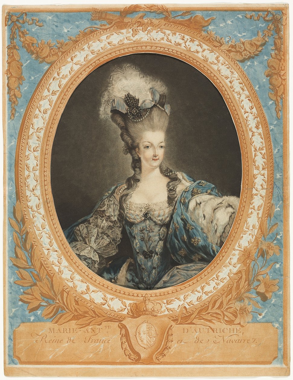 Marie Antoinette av Jean Francois Janinet
