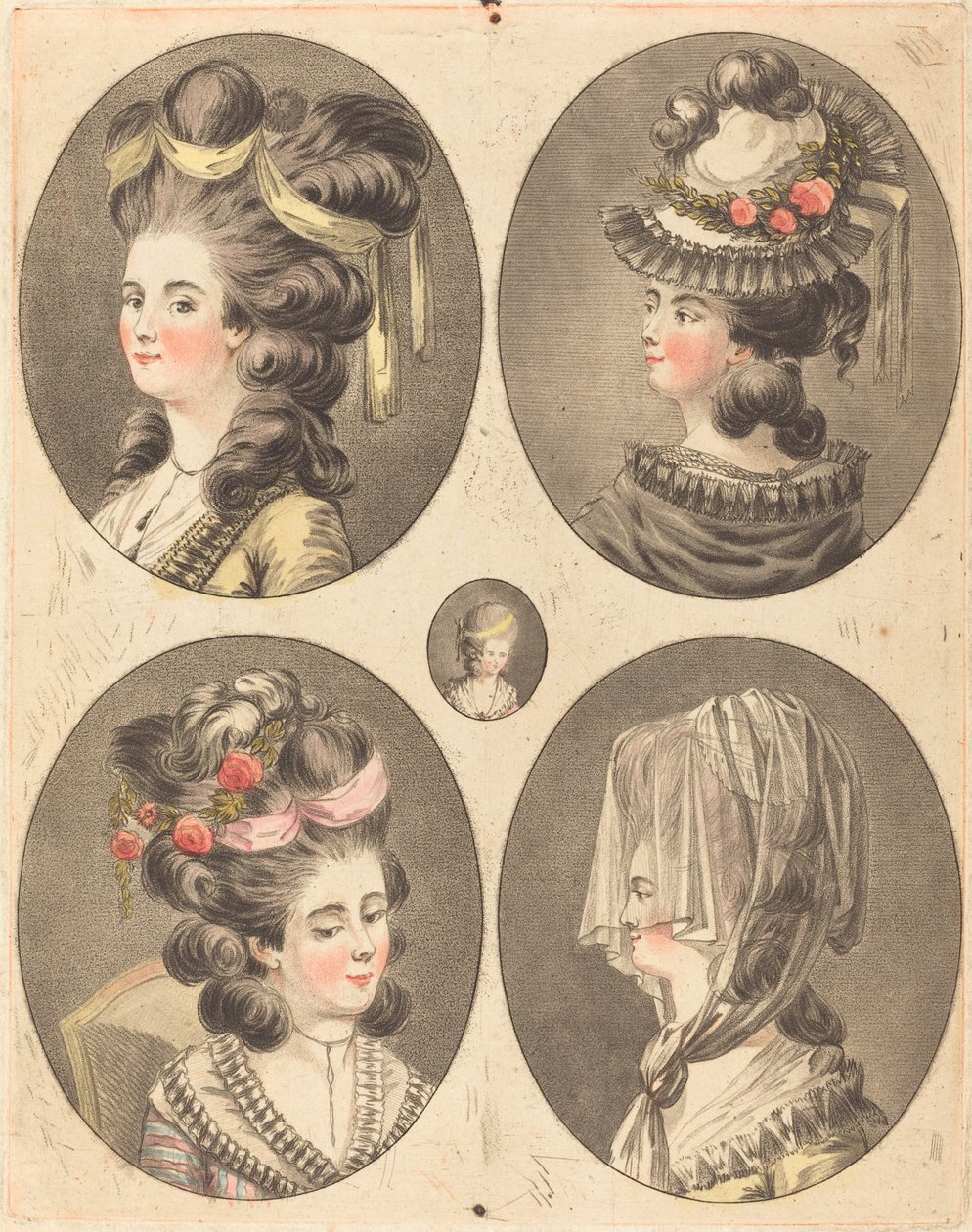 frisyremodeller av Jean Francois Janinet