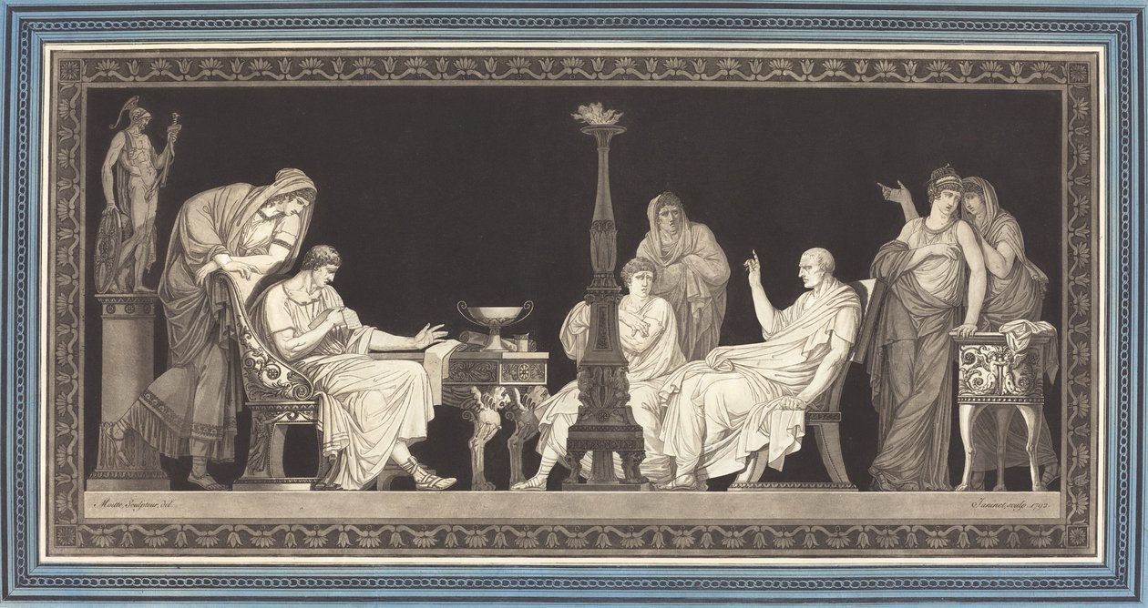 The Catiline Conspiracy, 1792. av Jean Francois Janinet
