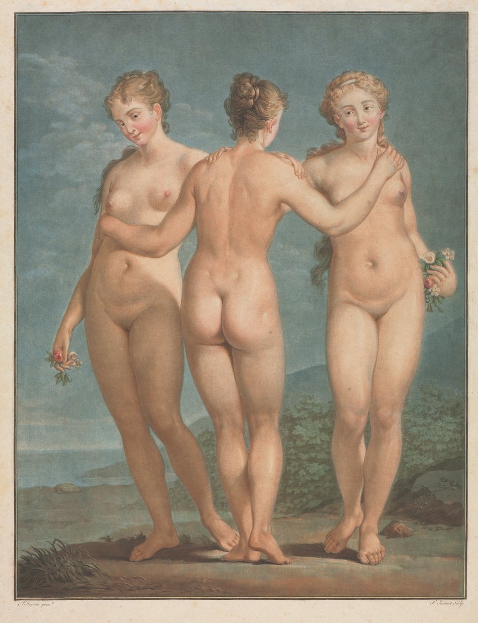 De tre nåder av Jean Francois Janinet