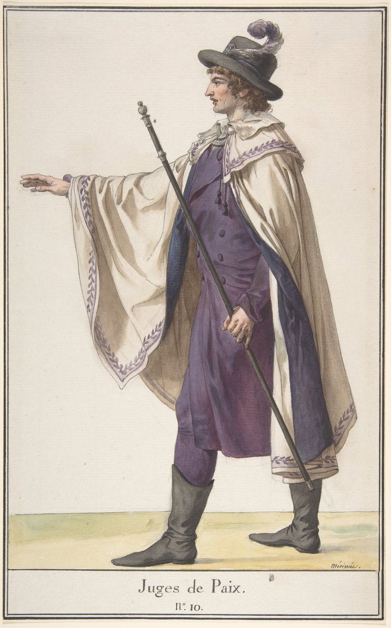 En fredsdommer, ca. 1798-99. av Jean Francois Leonor Merimee