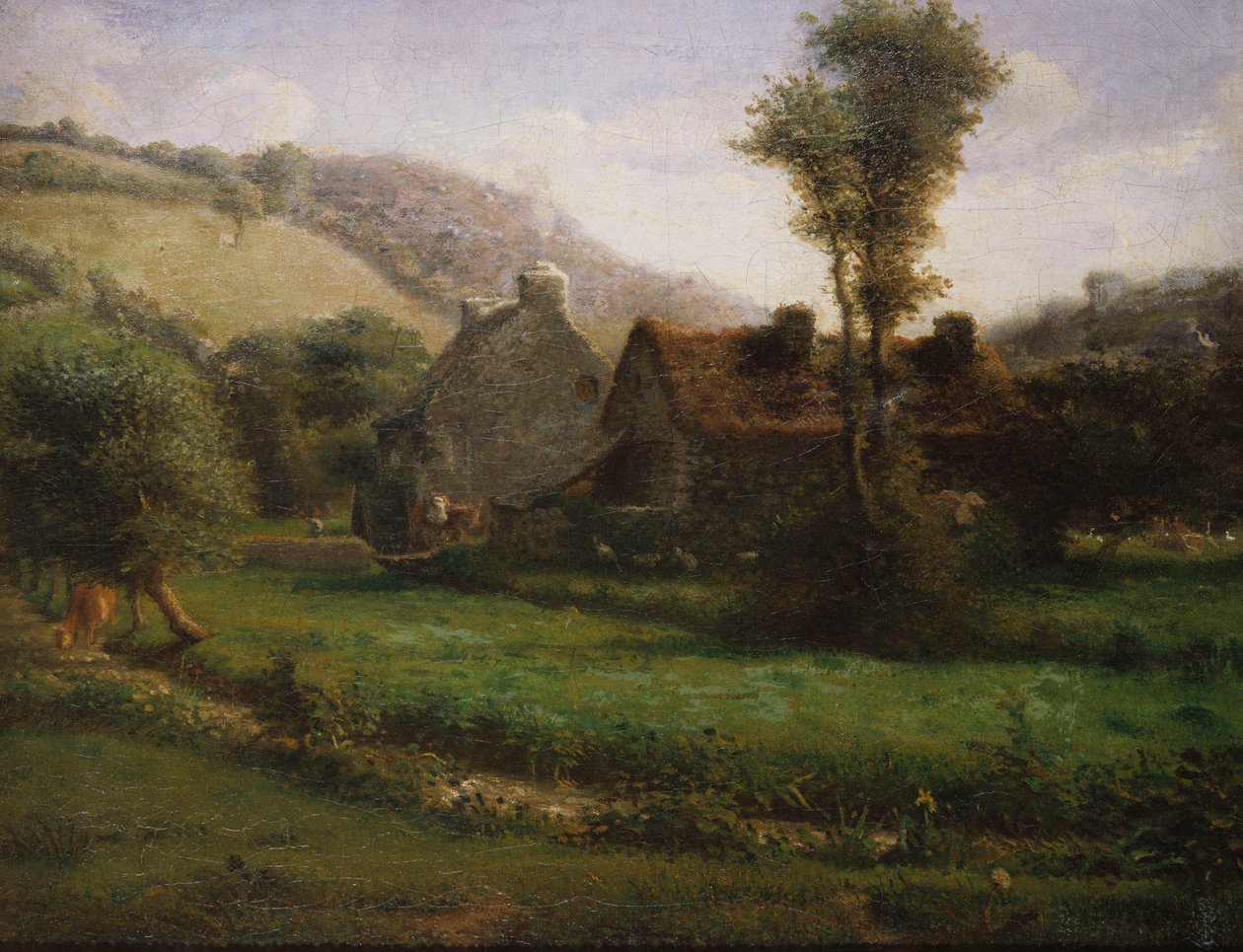 Hytte i et landskap, ca. 1871 av Jean Francois Millet