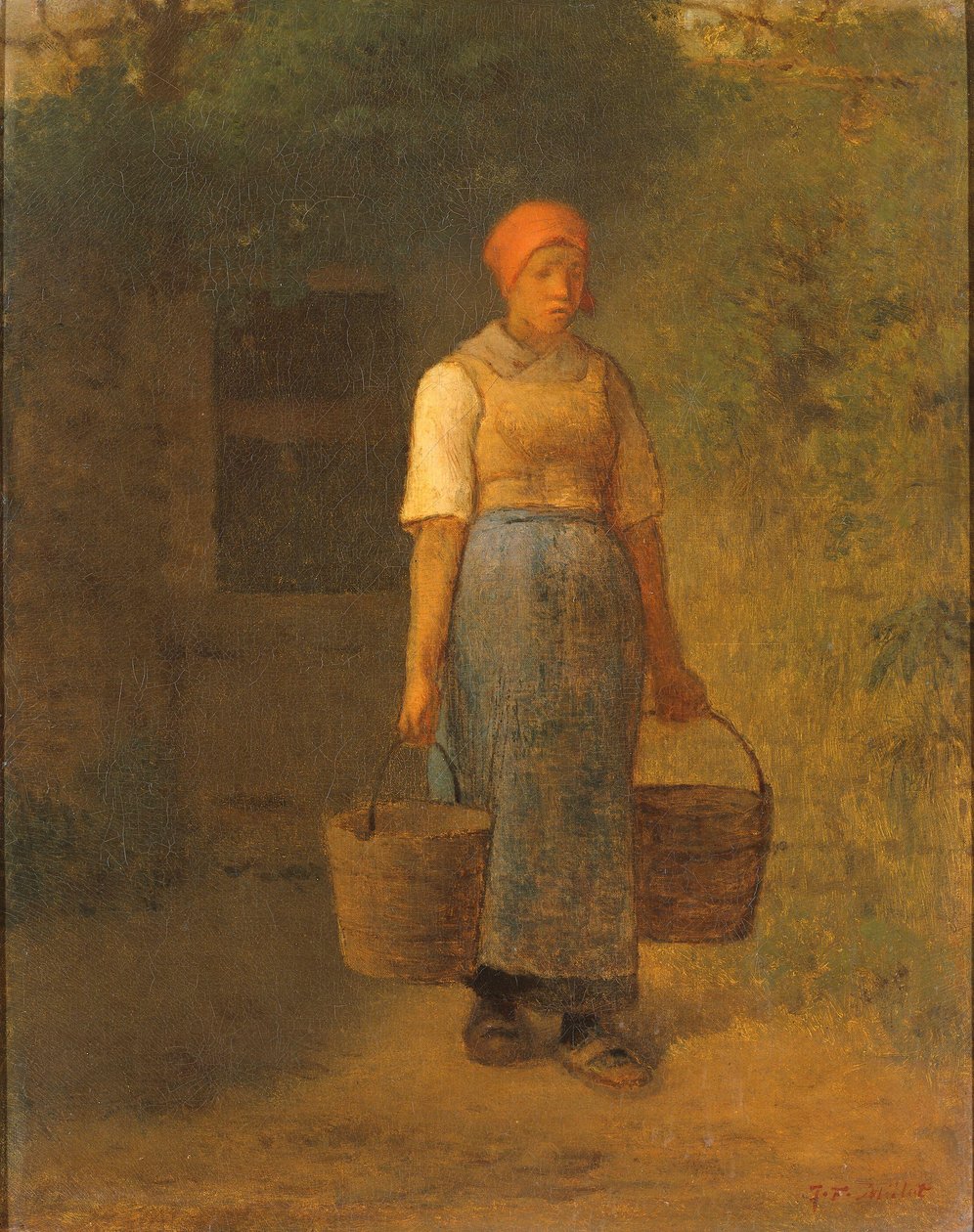 Jente som bærer vann av Jean Francois Millet
