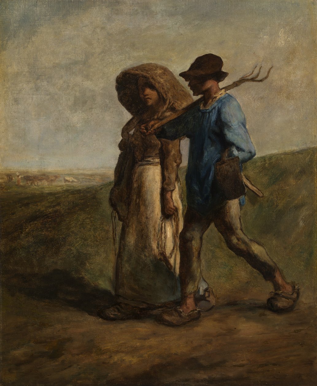 Going to Work, ca. 1850-51 (olje på lerret) av Jean Francois Millet