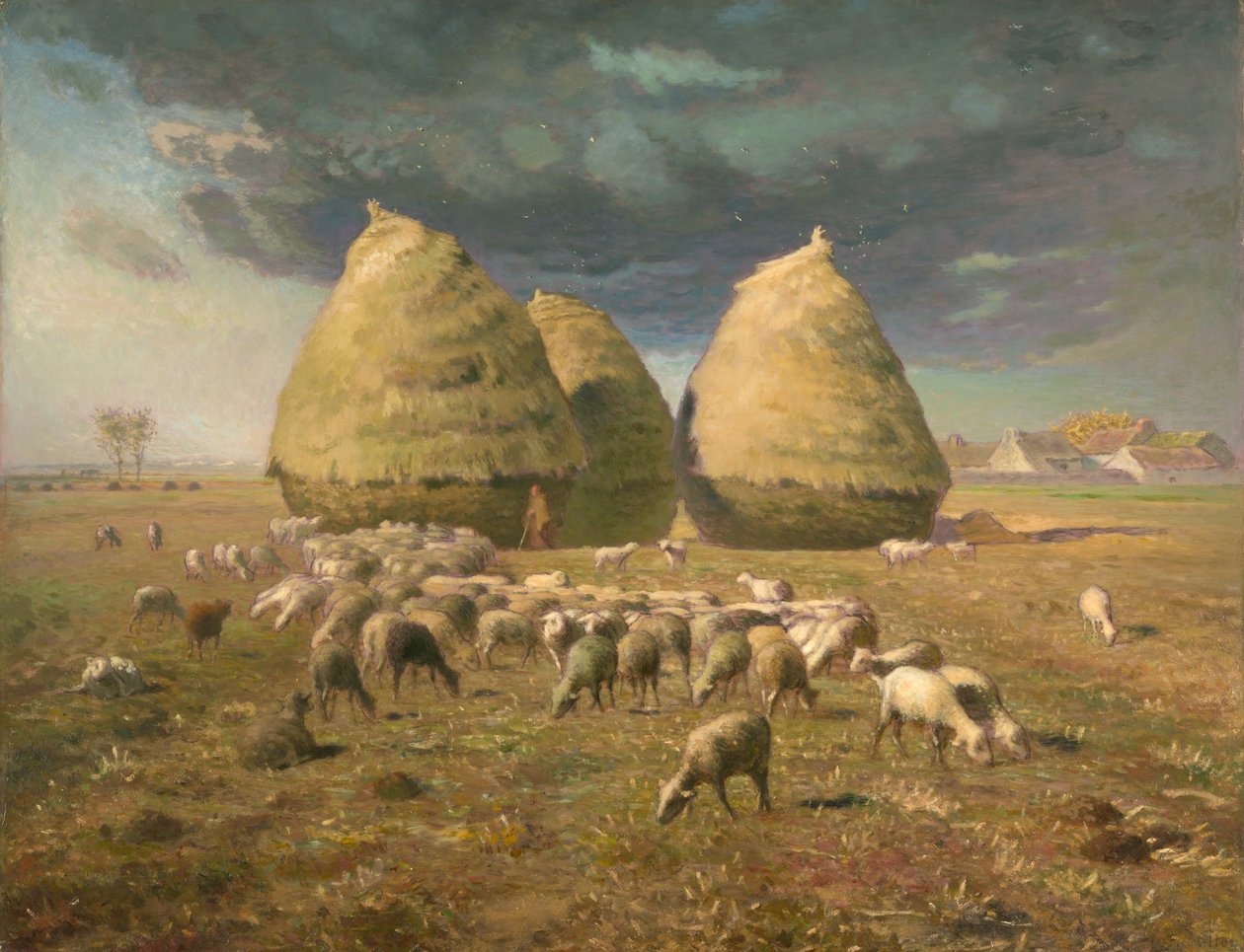 Høystakker: Høst, ca. 1874. av Jean Francois Millet