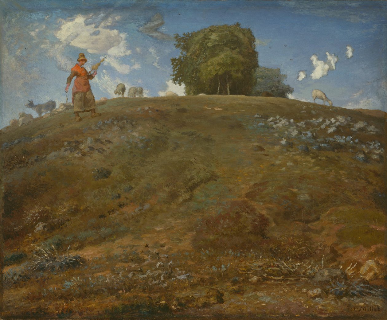 I Auvergne, 186669. av Jean Francois Millet