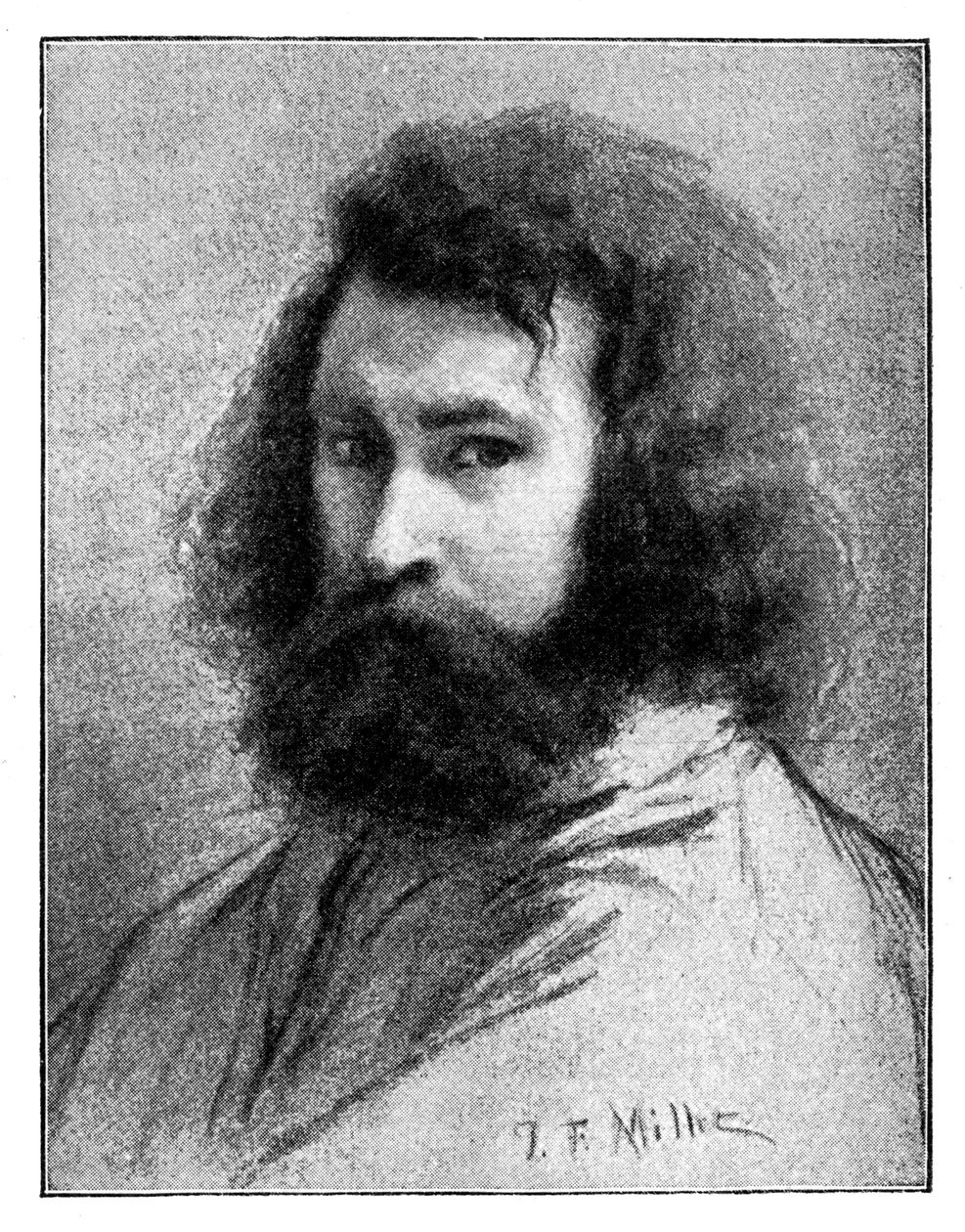 Jean-Francois Millet , fransk maler fra 1800-tallet, 1900. av Jean Francois Millet
