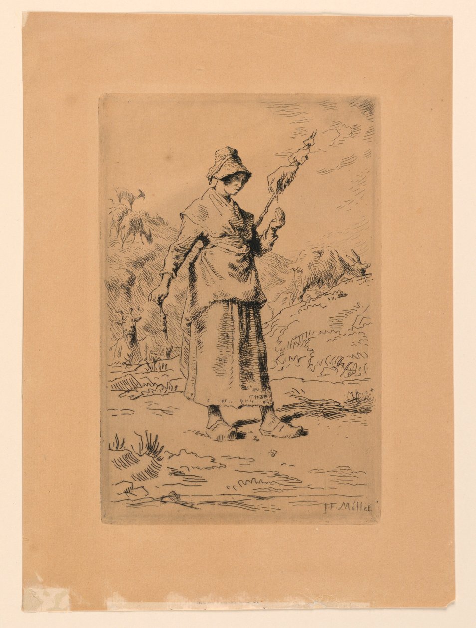 Spinneren av Jean Francois Millet
