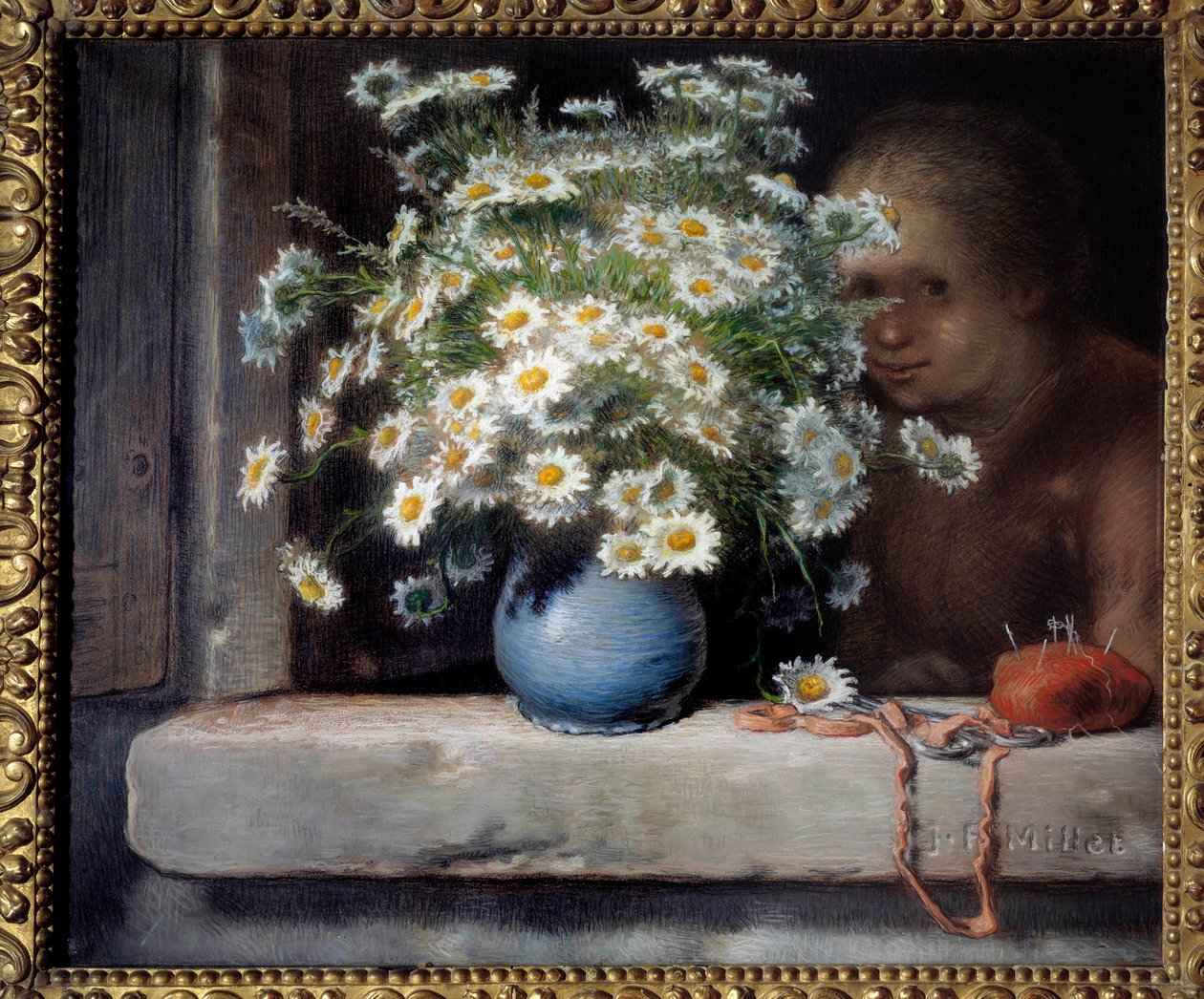 Bukett av tusenfryd Pastell av Jean Francois Millet (1814-1875) 1871 Søn. 0,7x0,83 m Paris, Orsay-museet av Jean Francois Millet