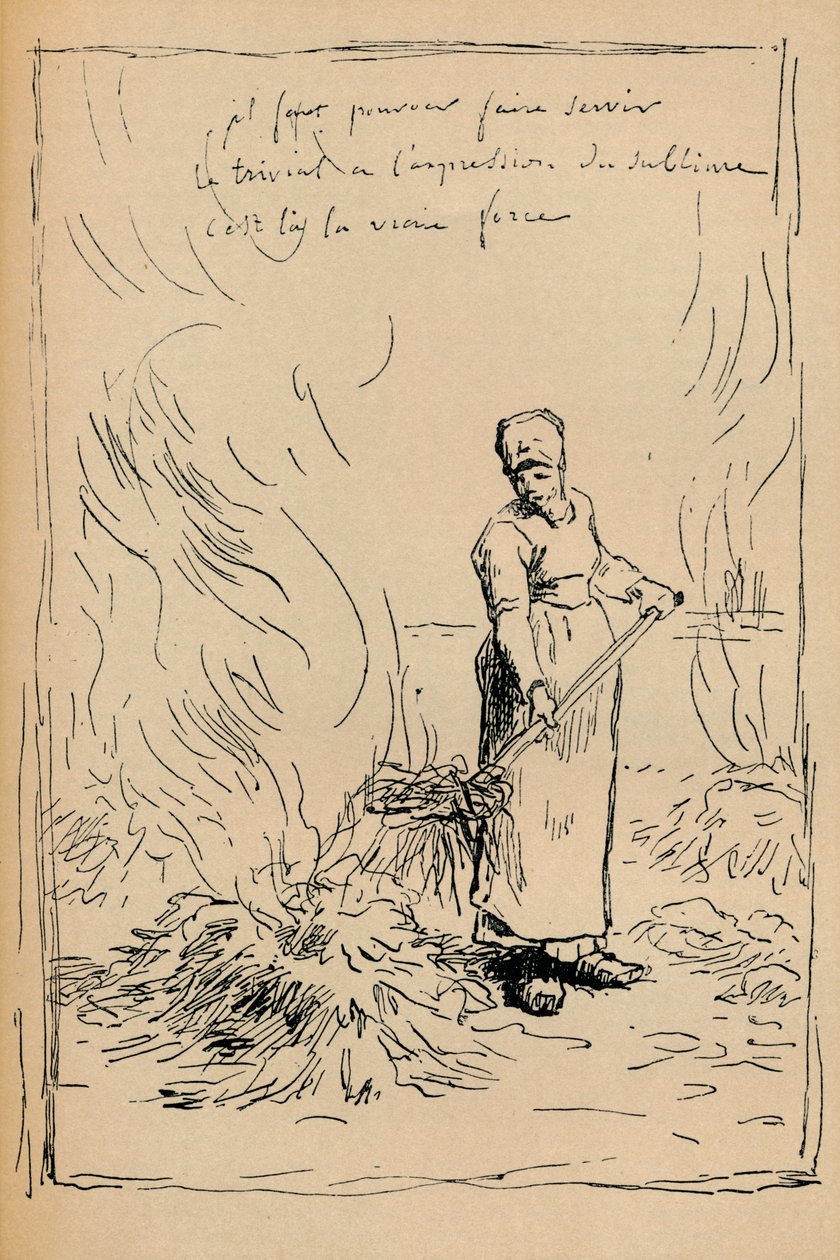 Bondebrennende ugress, 1800-tallet av Jean Francois Millet