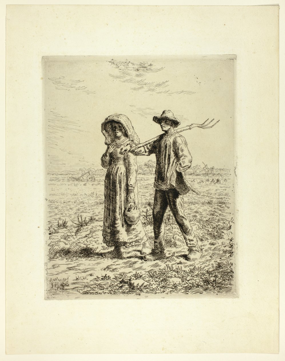 Bønder går på jobb av Jean Francois Millet
