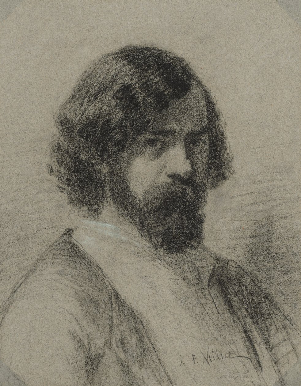 Portrett av Narcisse Virgile Diaz de la Peña, 1848. av Jean Francois Millet