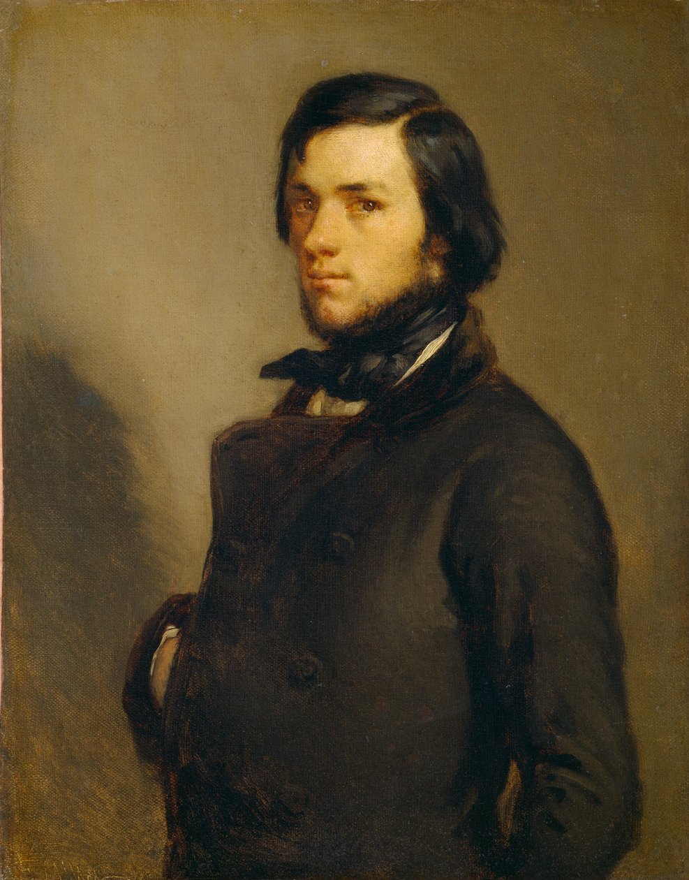 Portrett av en mann av Jean Francois Millet