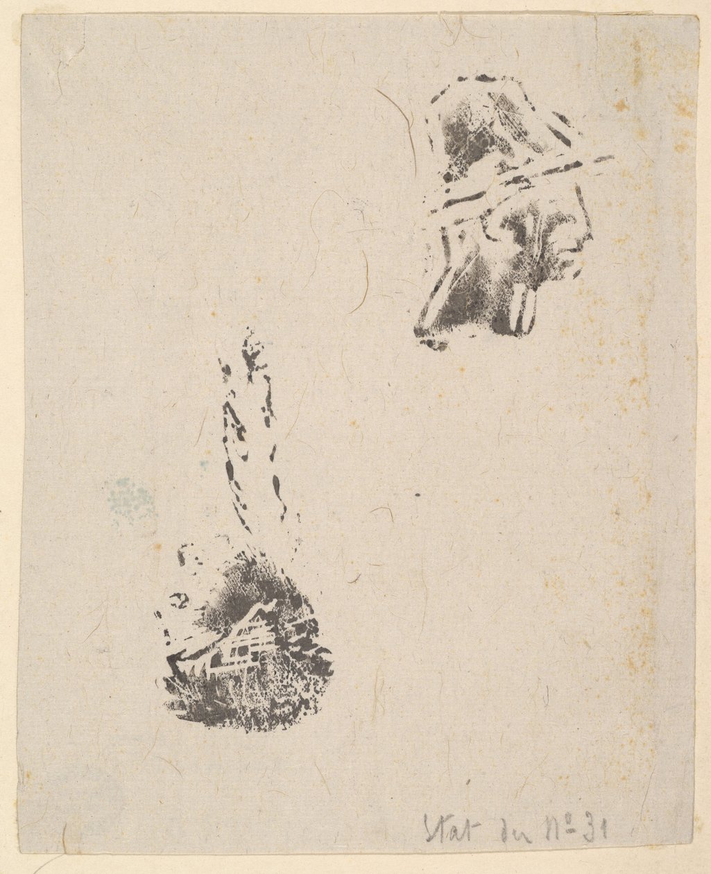 Bevis fra en skisseblokk, 1834-75. av Jean Francois Millet