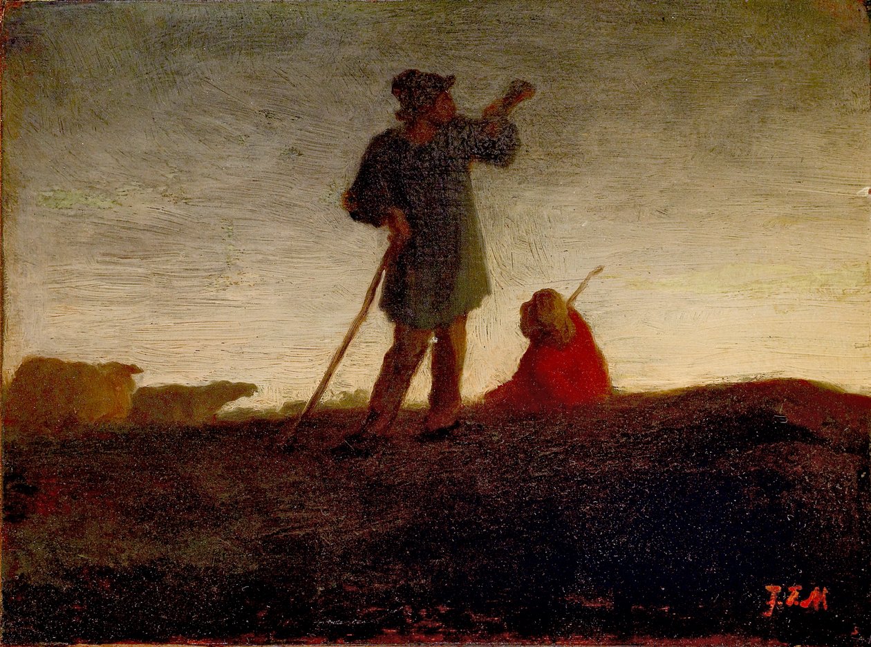 Minner om flokken, 1866-1872 av Jean Francois Millet