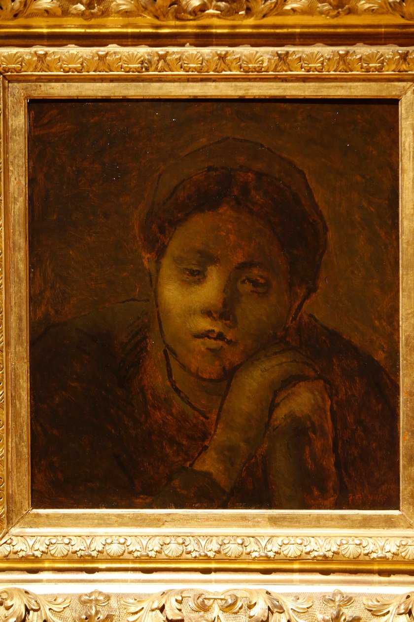 Hyrde hviler på stokken sin, 1872 av Jean Francois Millet