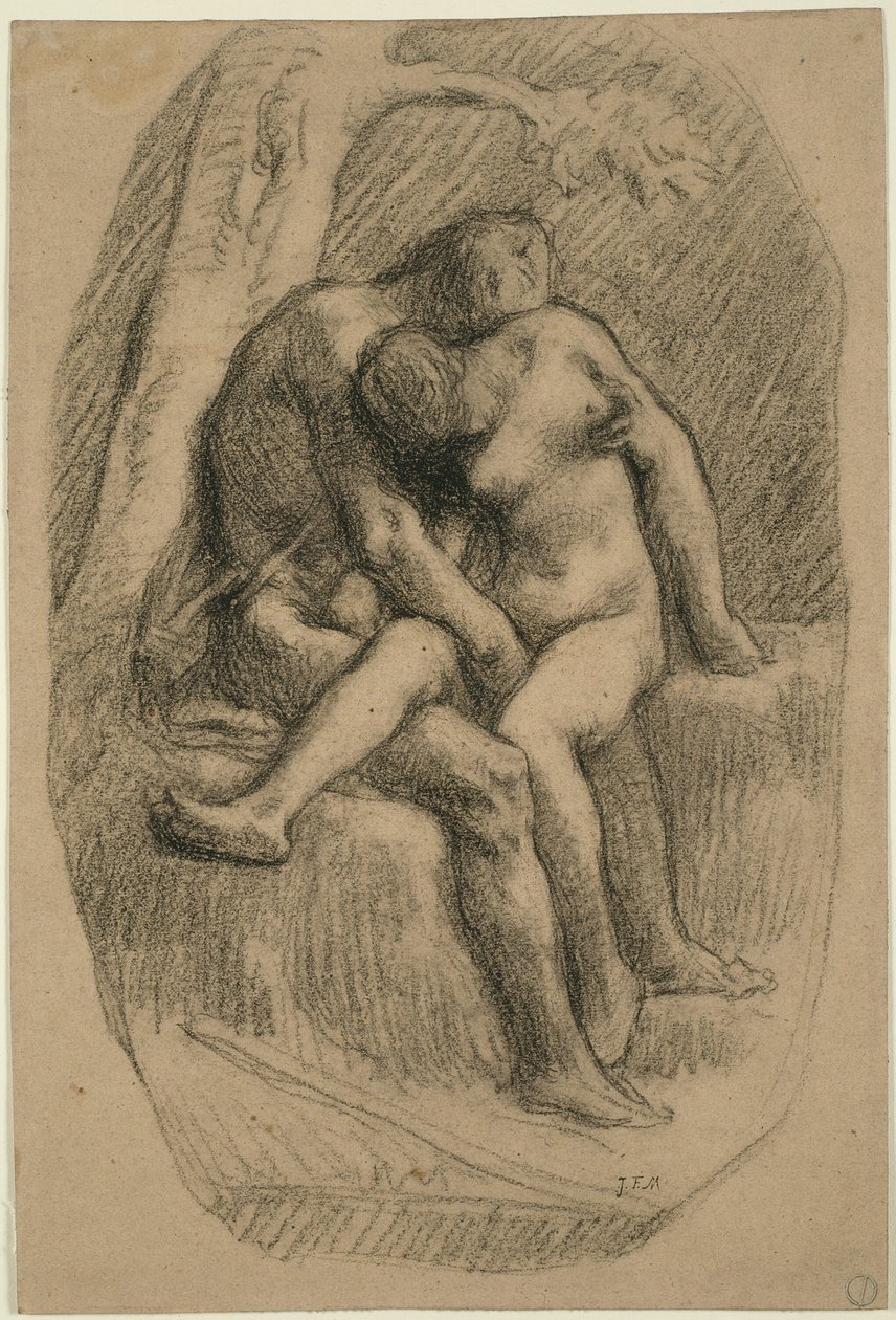 The Lovers av Jean Francois Millet