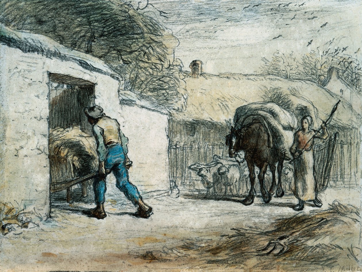 Returen fra feltet av Jean Francois Millet