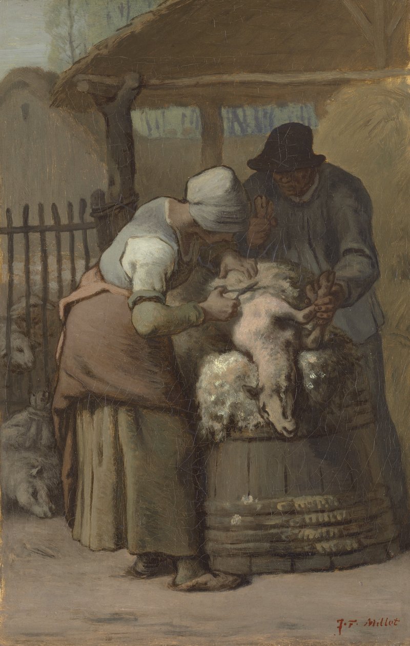 Saueklipperne, 1857-61 av Jean Francois Millet
