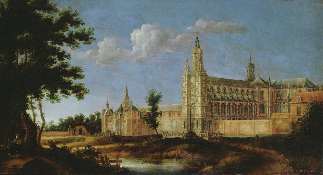 Utsikt over klosteret Saint-Amand-les-Eaux, grunnlagt 647 av Jean Francois Neyts
