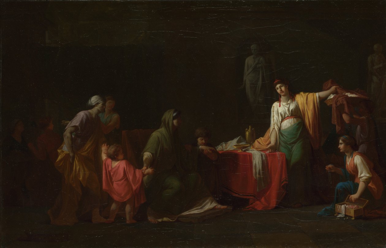 Cornelia, mor til Gracchi, 1781 av Jean François Pierre Peyron