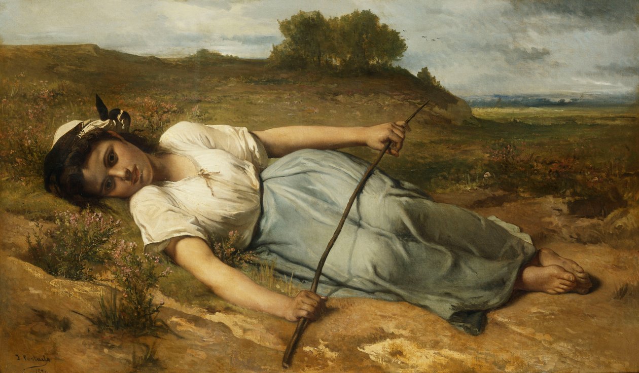 Gjeterinnen, 1870 av Jean Francois Portaels
