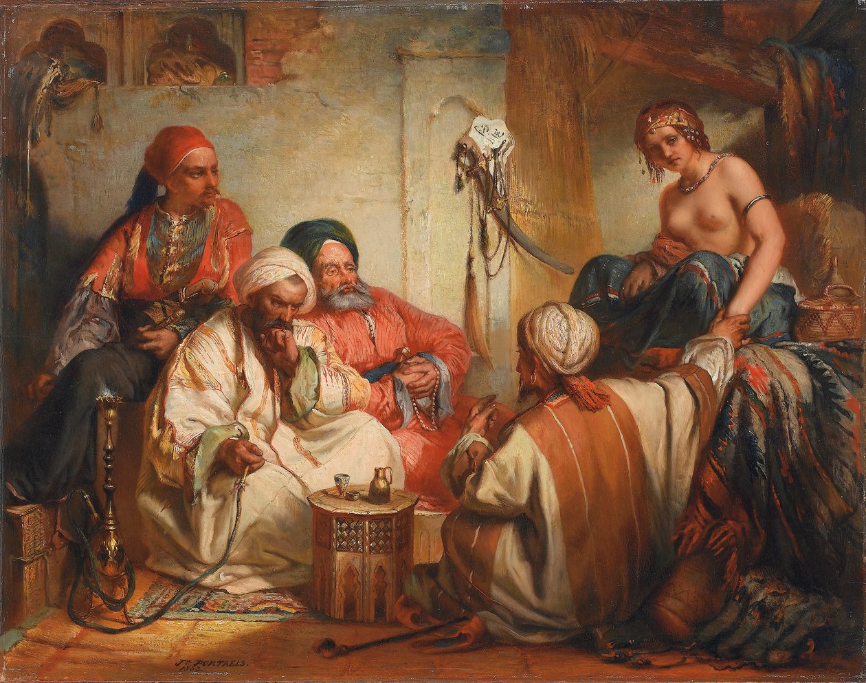 Slavemarkedet, 1853 av Jean Francois Portaels